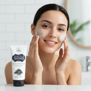 Glivia Activated Charcoal Face Wash, Deep Detoxification and Cleansing, Anti-Pollution, 100 ML (Pack Of 1)